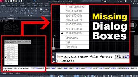 autocad electrical save as dialog box not showing|How to show missing dialog boxes (Open. Save as. etc) In .